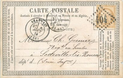 101 PRECURSEURS : Période 1873-1876. Voyagés...