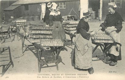 46 CARTES POSTALES COUTUMES, MOEURS ET COSTUMES...
