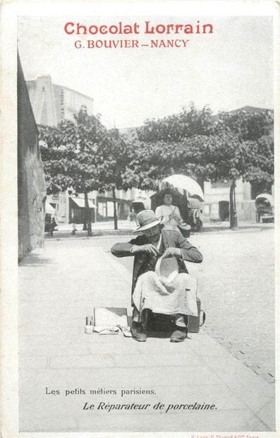37 CARTES POSTALES LES PETITS METIERS PARISIENS...