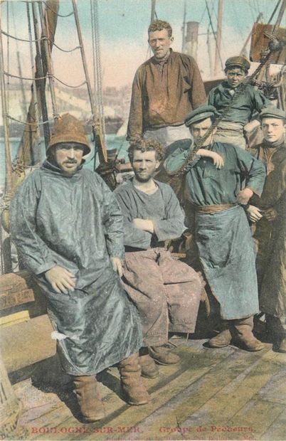 6 CARTES POSTALES VIE & TRAVAIL A LA MER...