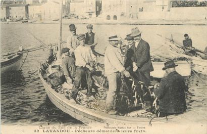 6 CARTES POSTALES VIE & TRAVAIL A LA MER...