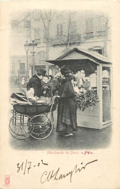 21 CARTES POSTALES PARIS : Métiers & Scènes...