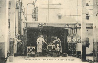 6 CARTES POSTALES ALCOOL : Distillerie -...