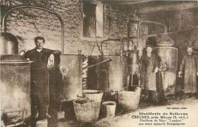 6 CARTES POSTALES ALCOOL : Distillerie -...