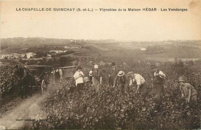 36 CARTES POSTALES ALCOOL : En Bourgogne...
