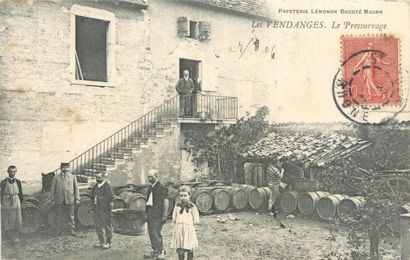 30 CARTES POSTALES ALCOOL : En Bourgogne...