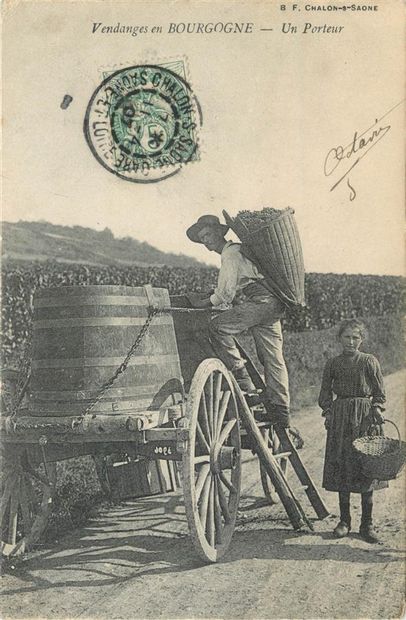 30 CARTES POSTALES ALCOOL : En Bourgogne...