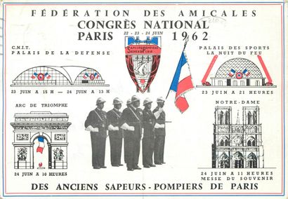 3 CARTES POSTALES LES POMPIERS : Sélection....