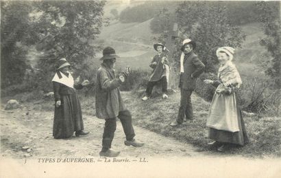 21 CARTES POSTALES SCENES & TYPES : Diverses...