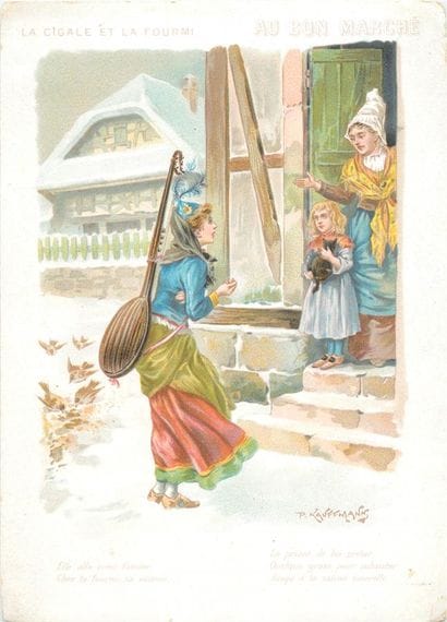 26 CHROMOS : 21-Au Bon Marché et 5-Divers-Personnages...