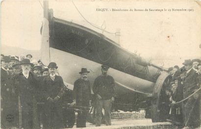 4 CARTES POSTALES BATEAU DE SAUVETAGE : Sélection...