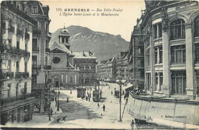 135 CARTES POSTALES ISERE : Villes, qqs villages,...