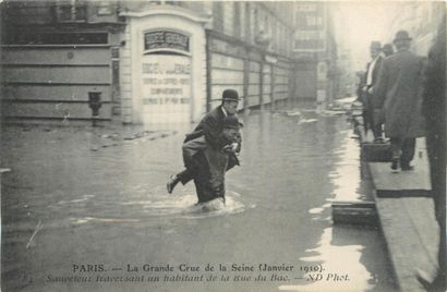 54 CARTES POSTALES CATASTROPHE : Inondations...