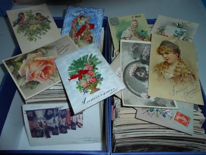 1 080 CARTES POSTALES FANTAISIES : Environ...