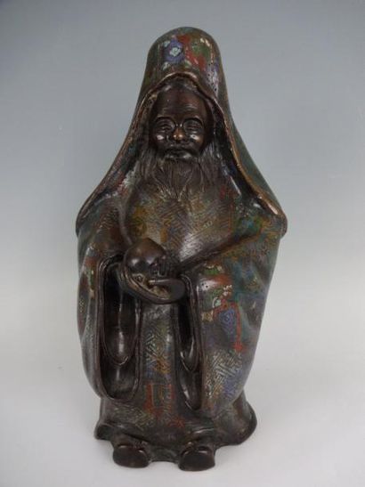 CHINE
Statuette représentant l'offrande d'un...