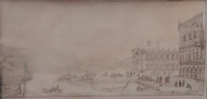 Israël SILVESTRE (1621-1691) attribué à
Vue...