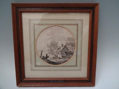 Aernout TER HIMPEL (1634-1686)
Paysage animé...