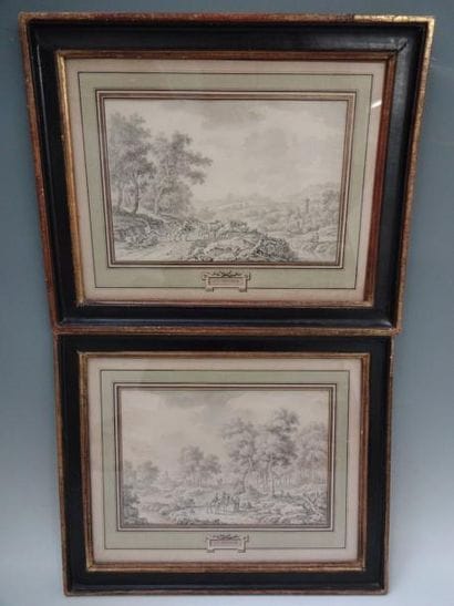 Attribué à Jean-Christophe DIETZSCH (1710-1769)
Bergers...