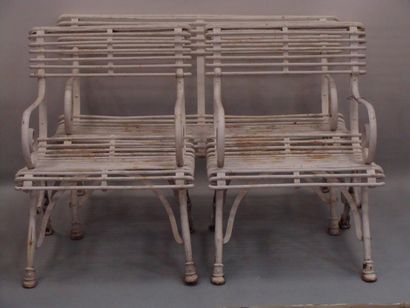 MOBILIER de jardin Napoléon III comprenant...