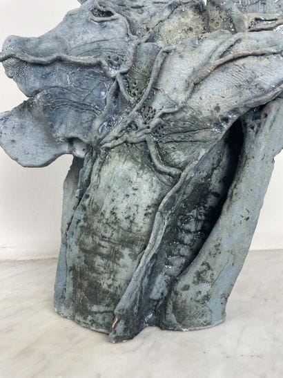 Unidentified ceramist - Large organic sculpture...