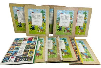 Hergé Tintin Lot de 11 bandes dessinées
Ensemble...