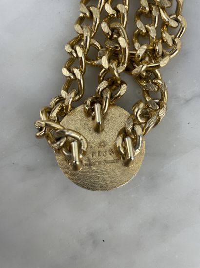 Fancy belt set - Gold-plated hand belt and...