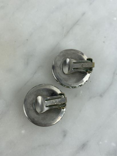 CORO - Pair of vintage ear clips, 1950s
Round...