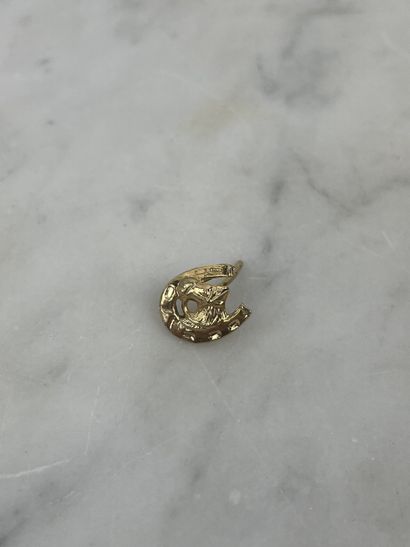 Pin in 18K (750 thousandths) yellow gold
Small...