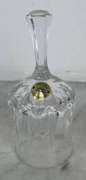 Herzog Cut crystal table bell Germany, late...