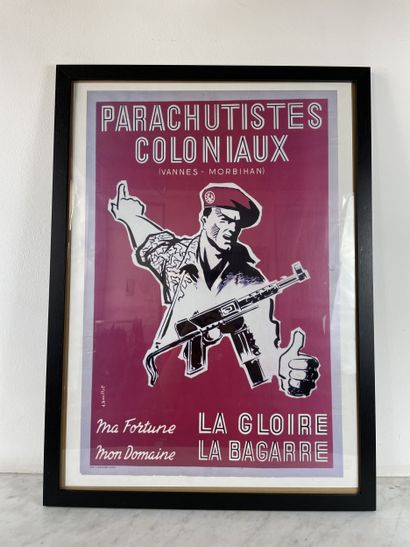 Military recruitment poster - Parachutistes...