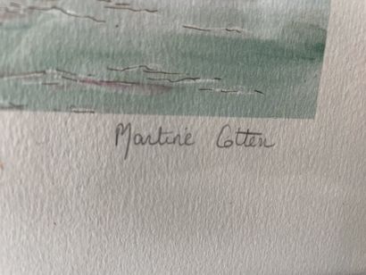 Martine Cotten Scène marine colorée Color...