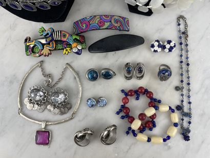 Colorful costume jewelry set - Necklaces,...