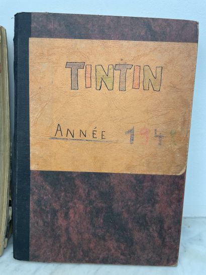Le Journal de Tintin Cinq volumes reliés...