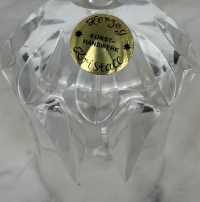 Herzog Cut crystal table bell Germany, late...