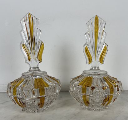 Val Saint Lambert Pair of powder boxes Valambert...