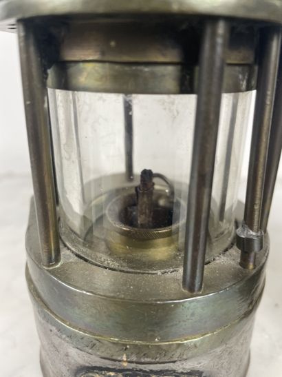 Pair of miner's safety lamps (Clanny type),...