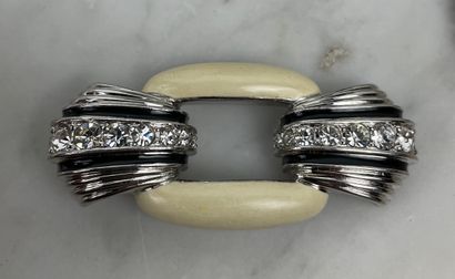 Costume jewelry set: Enny Bijoux white and...