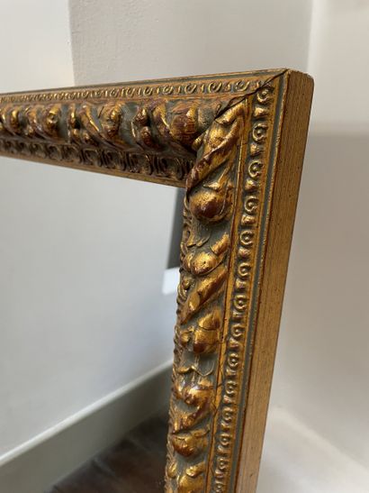 Gilded stucco and wood-framed mirror
Rectangular...