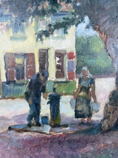 Antoine Daens (XX century) Le Vieux Tilleul,...