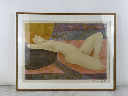 Alain Bonnefoit (b. 1937) - Original lithograph...