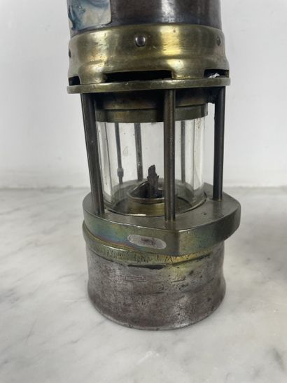 Pair of miner's safety lamps (Clanny type),...