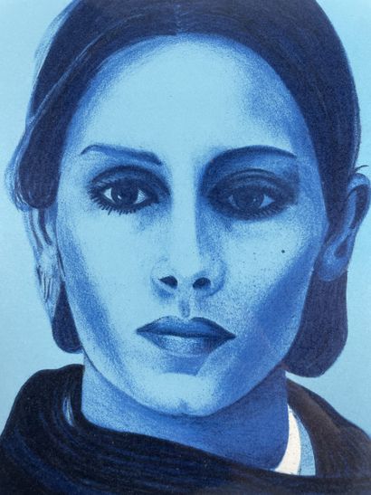 Jacques Monory (1924 2018) Portrait of a...