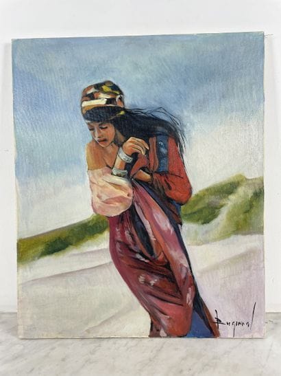 Birgit Malcorps (XX century) Woman in the...