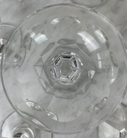 Belgian glassware Set of ten glasses, including...