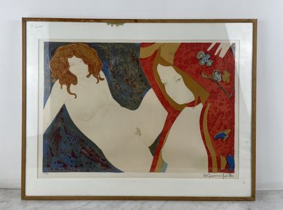 Alain Bonnefoit (b. 1937) - Original lithograph...