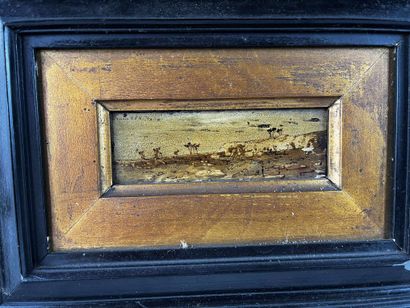 Belgian or Dutch school Pair of small panels...