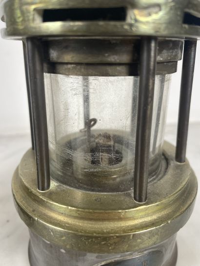 Pair of miner's safety lamps (Clanny type),...
