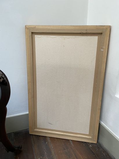 Gilded stucco and wood-framed mirror
Rectangular...