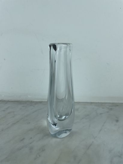 Daum France - Small soliflore vase in clear...