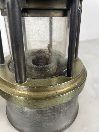 Pair of miner's safety lamps (Clanny type),...